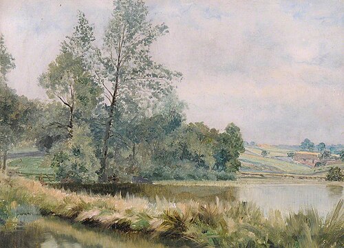 The Upper Pool, Chesterfield Road, 1877, Frederick William Hayes
