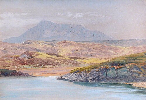 Lake and Mountains, 1880, Frederick William Hayes