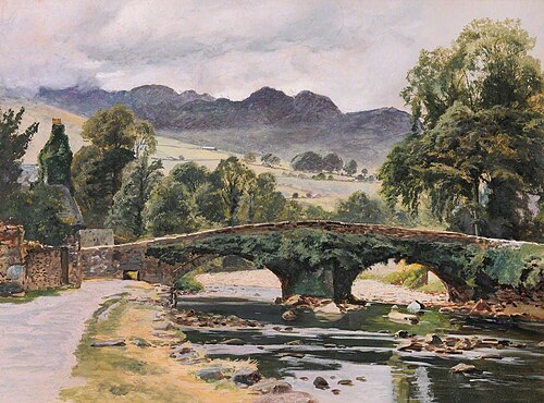 The Old Beddgelert Bridge, 1880, Frederick William Hayes