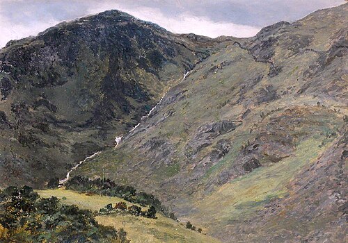 A Wet Day on Moel Hebog, 1880, Frederick William Hayes