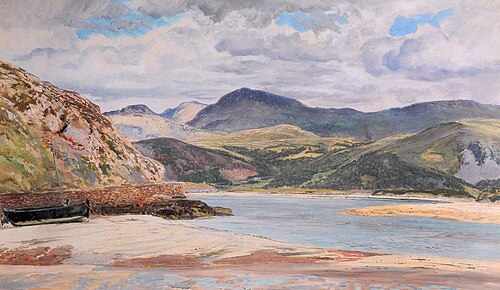 Barmouth Estuary, 1880, Frederick William Hayes