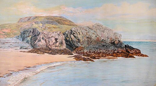 Porth Y Clochudd, Llanddwyn, 1884, Frederick William Hayes
