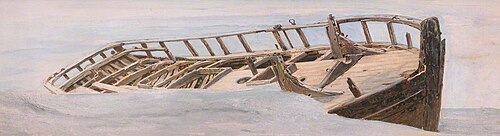 Wrecked Boat I, 1884, Frederick William Hayes