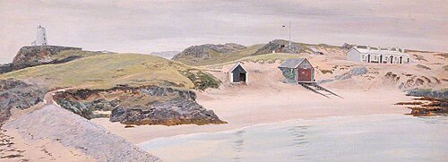 Llanddwyn Lifeboat House, 1884, Frederick William Hayes