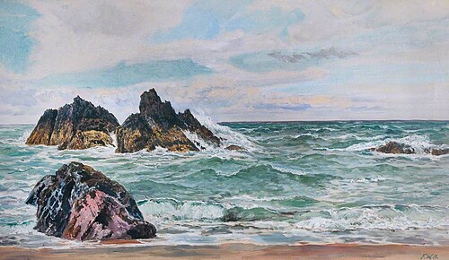 Outer Reef, Llanddwyn, 1884, Frederick William Hayes