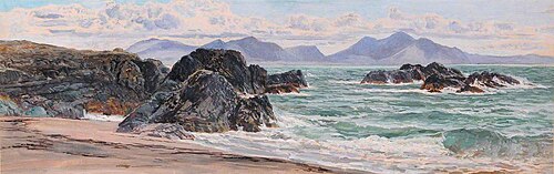 The Rivals from Llanddwyn, 1884, Frederick William Hayes