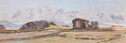 Llanddwyn Abbey II, 1884, Frederick William Hayes