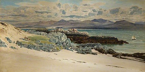 Snowdon And Caernarvon From Llanddwyn Island, 1893, Frederick William Hayes