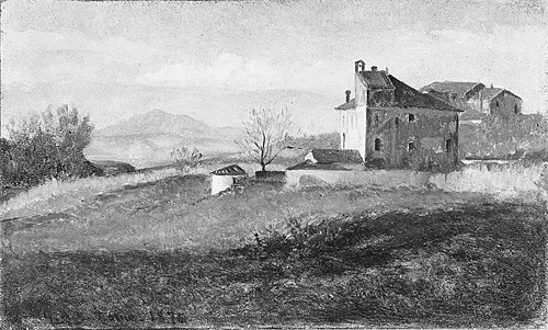 Convent near Rome, 1870, George Henry Yewell