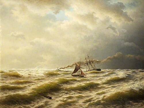 Seascape, 1886, August Kessler