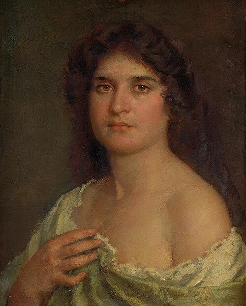 Weibliches Brustbild. (Cecilia), 1867, Wilhelm Heinrich Füssli