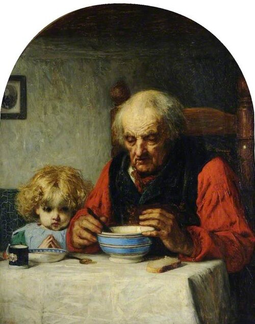 Grace before Meat, 1871, Alexander Hohenlohe Burr