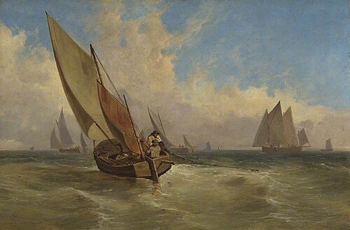 Fishing Smacks, 1861, James, Sr. Hardy