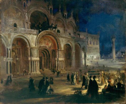 St Mark's By Moonlight, 1910, Charles Hodge Mackie