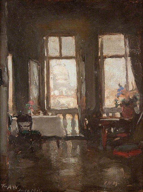 An Interior, Venice, 1914, Charles Hodge Mackie