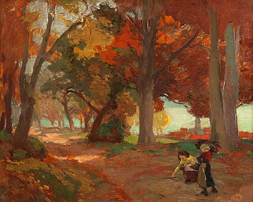 The Faggot Gatherers, 1895, Charles Hodge Mackie