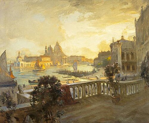 Entrance to the Grand Canal, Venice, 1912, Charles Hodge Mackie