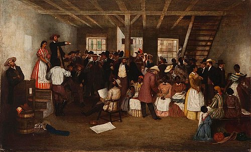 Richmond Slave Market Auction, 1862, Lefevre James Cranstone