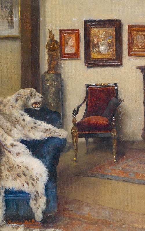 Intérieur de l'ételier de Marie Müller à l'Académie de Vienne, 1850, Marie Müller