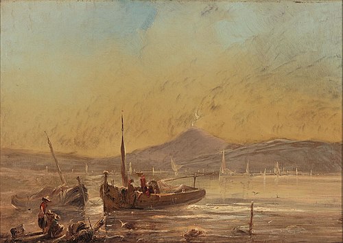 View of the Gulf of Naples, 1850, Albert van Beest