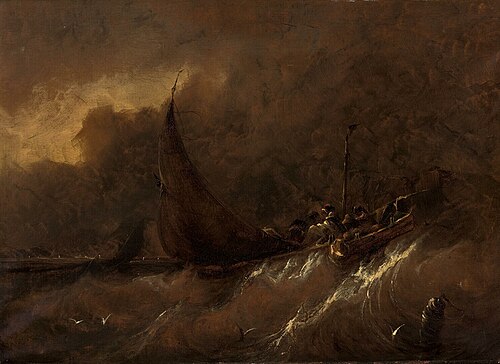 Storm at Sea, 1850, Albert van Beest