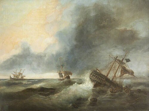 The Wreck, 1845, Christiaan Cornelis Kannemans