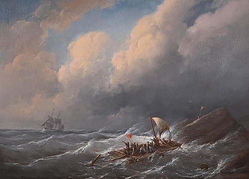 Schipbreuk, 1849, Christiaan Cornelis Kannemans