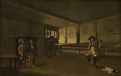 Herberginterieur, 1825, John Pennington