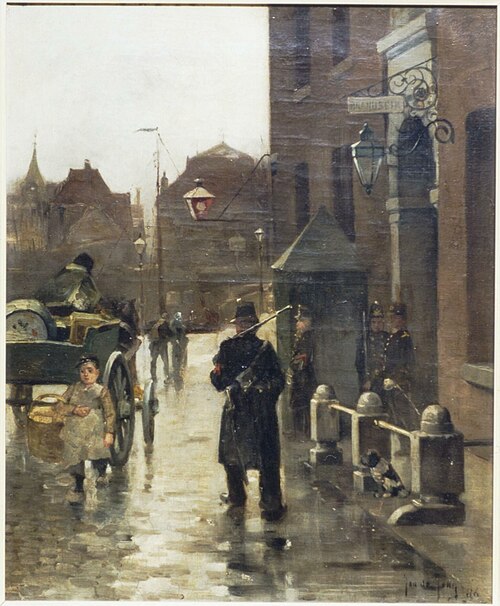 De kazerne aan het Oostplein te Rotterdam, 1886, Jan de