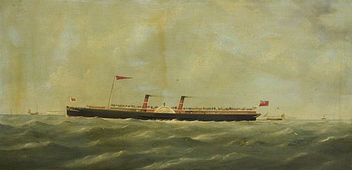 The paddle steamer Albert Victor, 1866, George Mears
