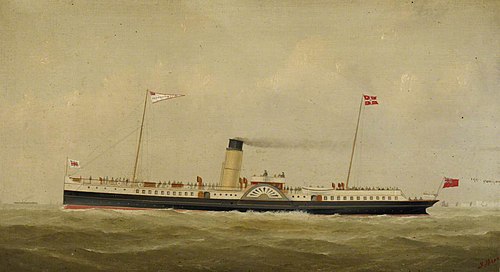 The paddle steamer Plymouth Belle, 1878, George Mears