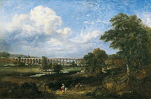 Colne Valley Viaduct, Essex, 1850, Edward Robert Smythe