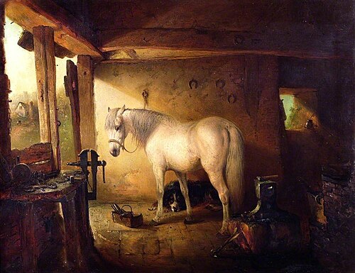 The Blacksmith’s Shop, , Edward Robert Smythe