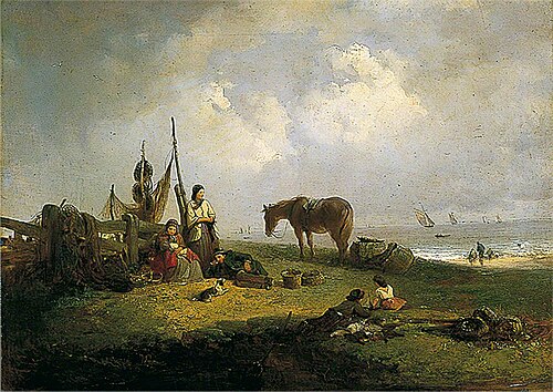 Beach Scene, , Edward Robert Smythe