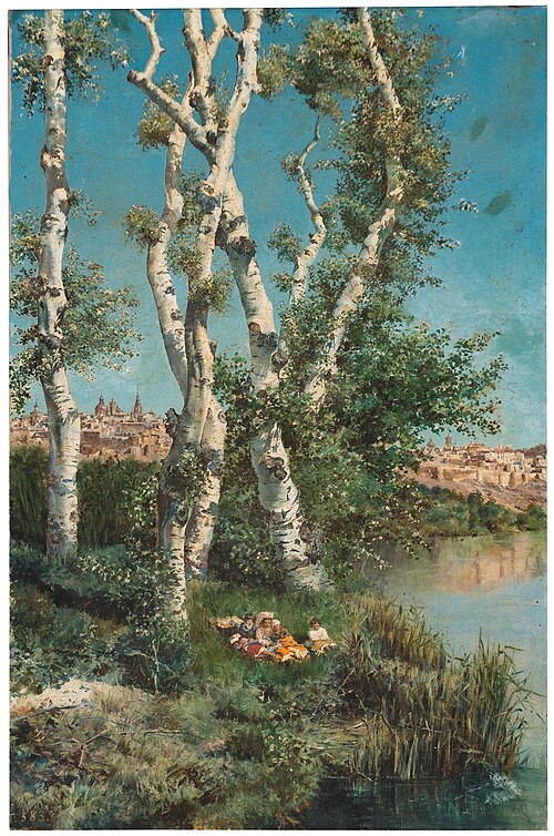 Paisaje de las afueras de la ciudad de Toledo, 1882, Ricardo Arredondo Calmache
