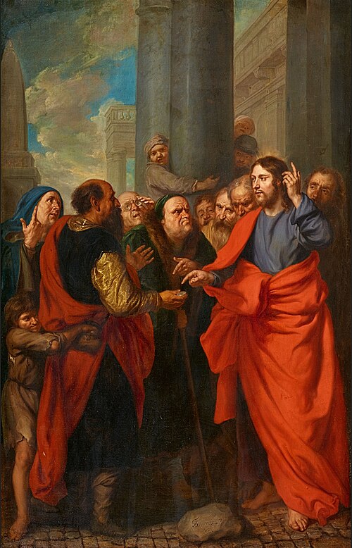 The tribute money, 1674, Theodor Boeyermans
