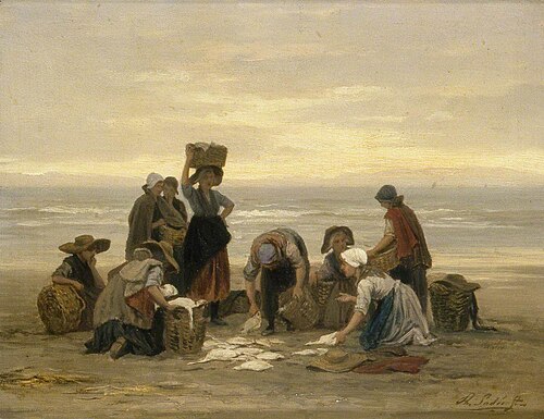 Waiting for the Boats, 1875, Philip Sadée