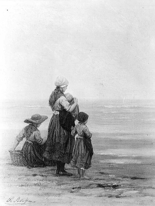 Op de uitkijk, 1878, Philip Sadée