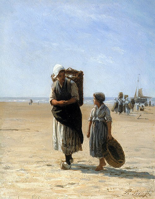 Terugkeer van het strand, 1878, Philip Sadée
