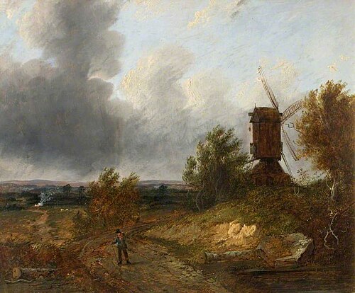A Windmill by a Roadside, , Charles Greville Morris