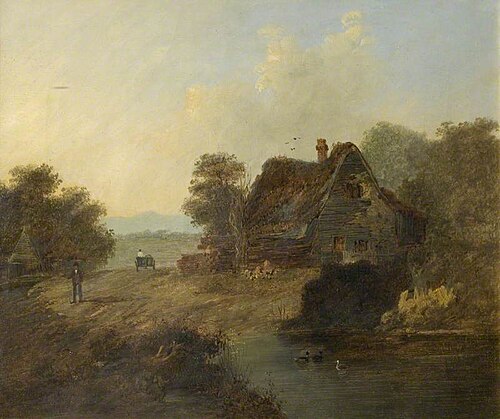 A Cottage by a Roadside, , Charles Greville Morris