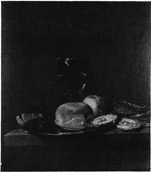 Still life with a roemer and oysters, 1670, Pieter Janssens Elinga