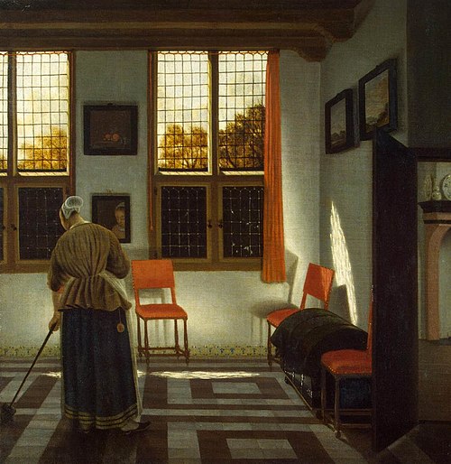 Room in a Dutch House, 1670, Pieter Janssens Elinga