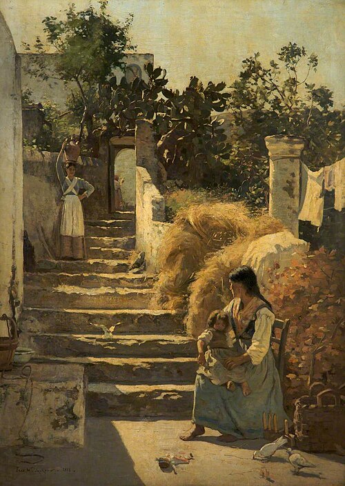 Scene in Capri, Italy, , Frederick William Jackson