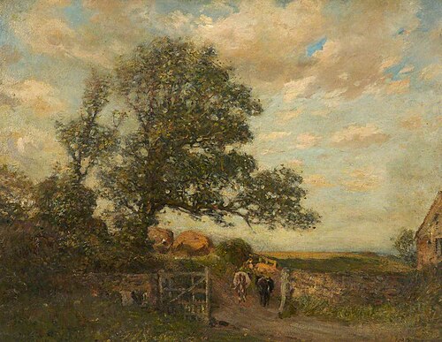 Landscape, Farm Scene, , Frederick William Jackson