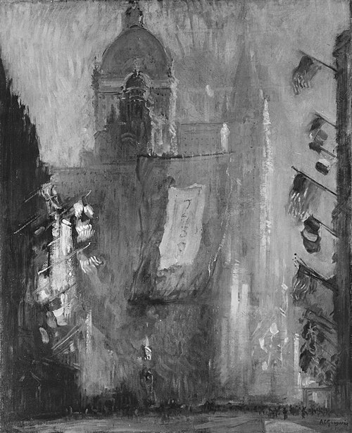 The Celebration of Armistice Day, 1918, 1919, Arthur Clifton Goodwin