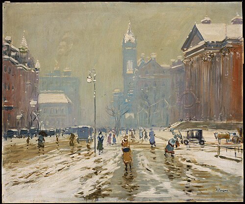 Copley Square, Boston, 1908, Arthur Clifton Goodwin