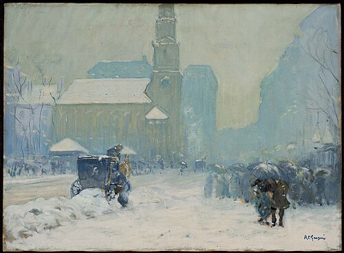 Park Street, Boston, 1908, Arthur Clifton Goodwin