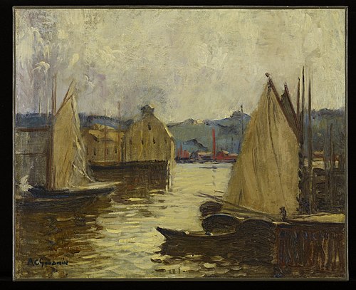 Gloucester Harbor, 1910, Arthur Clifton Goodwin