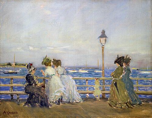 On South Boston Pier, 1904, Arthur Clifton Goodwin
